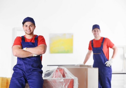 Local house removal team preparing a move in Balham