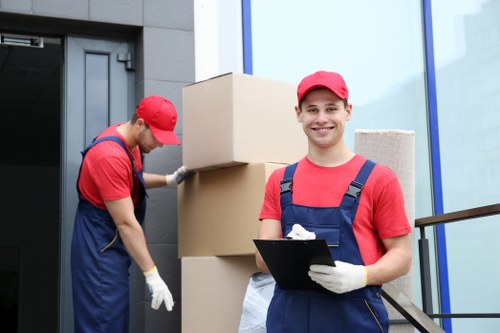 Balham moving service helping with flat access and stairs