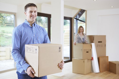 Balham removal van service managing a scheduled business move