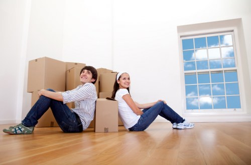 Careful loading and unloading during a Balham house removal
