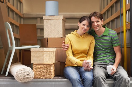 Removal service team handling a move with careful loading procedures