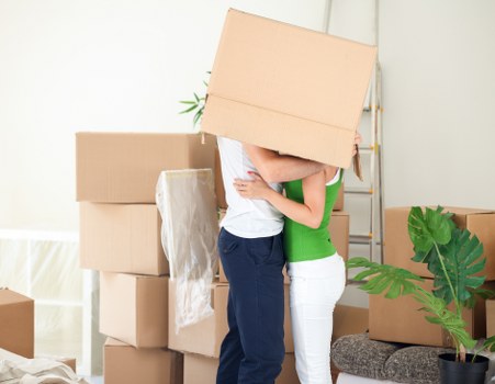 Careful loading of household items for a Balham relocation